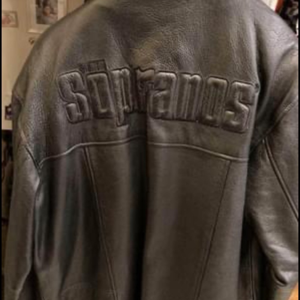 HBO exclusive Wilson’s leather soprano jacket fresh out the badda bing